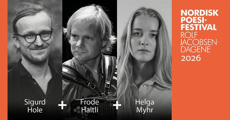 Plakat Nordisk Poesifestival:  PUSTEØVELSE - Konsert med Sigurd Hole