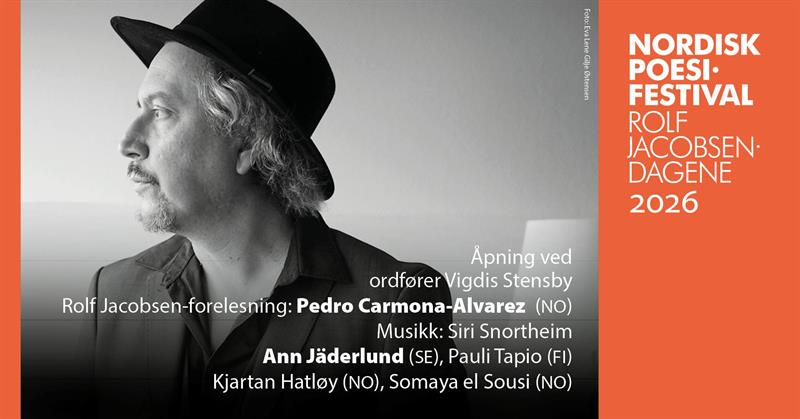 Plakat Nordisk Poesifestival - Åpningsforestilling!