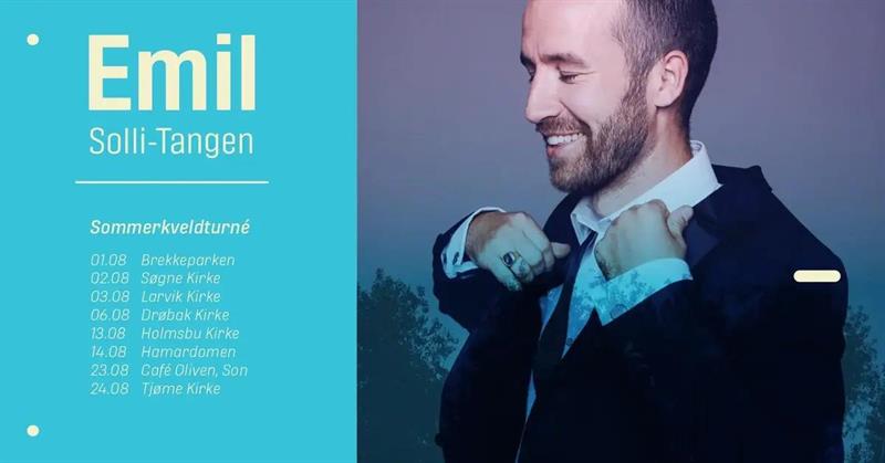 Plakat Sommerkveld med Emil Solli-Tangen