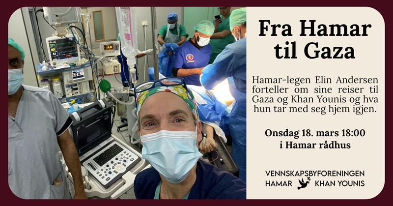 Plakat Fra Hamar til Gaza
