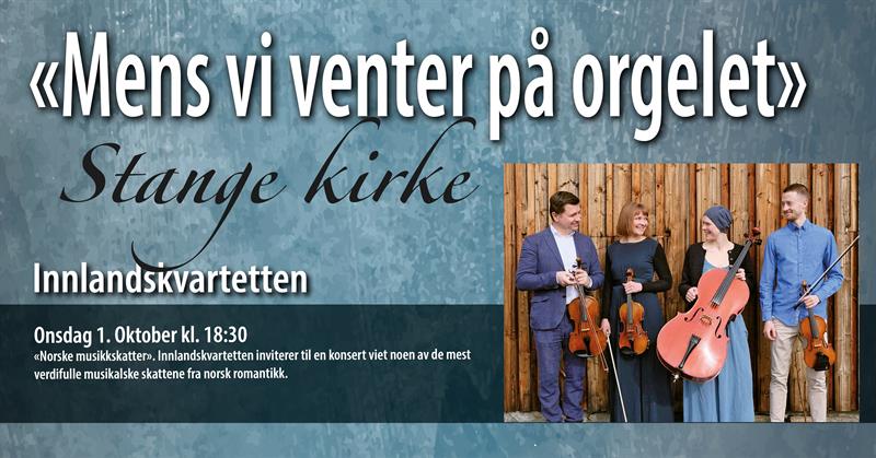 Plakat «Norske musikkskatter» med Innlandskvartetten