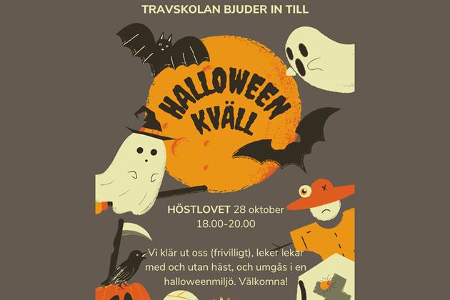 Halloweenkväll travskolan