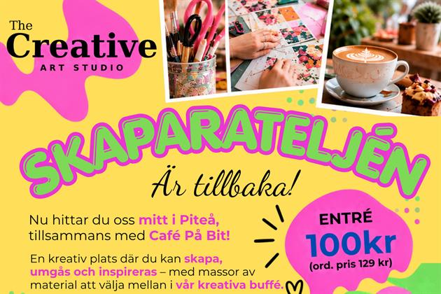 SKAPARATELJÉN ÄR TILLBAKA – NU I NYA LOKALER!