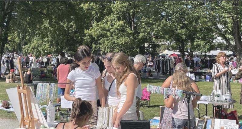 Plakat Juni-loppis i Strandgata