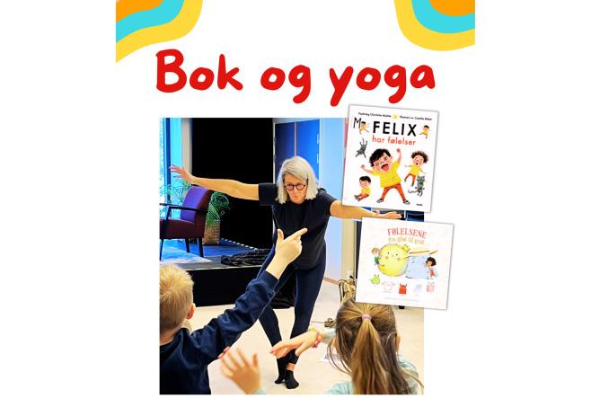 Bok og yoga for barn
