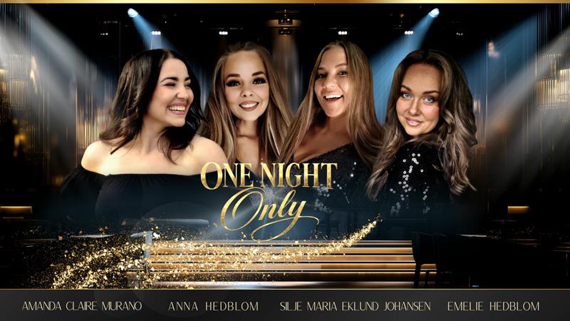 One Night Only, 27.10.2026 19:00:00 fra 19.00 til 20.30