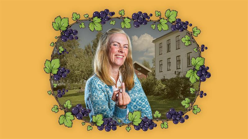 Plakat Lunsj-teater: «Minner om mormor» med Cathrine Kielland