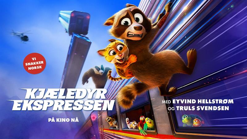 Plakat Kjæledyrekspressen (Norsk tale, norsk tekst)