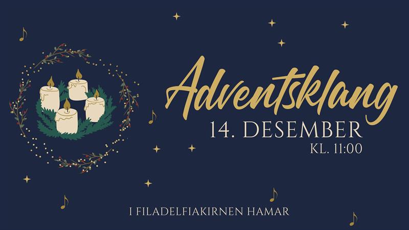 Plakat Adventsklang - sang og musikk i advent