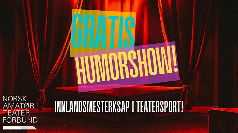 Plakat Gratis humorshow! Innlandsmesterskap i Teatersport!