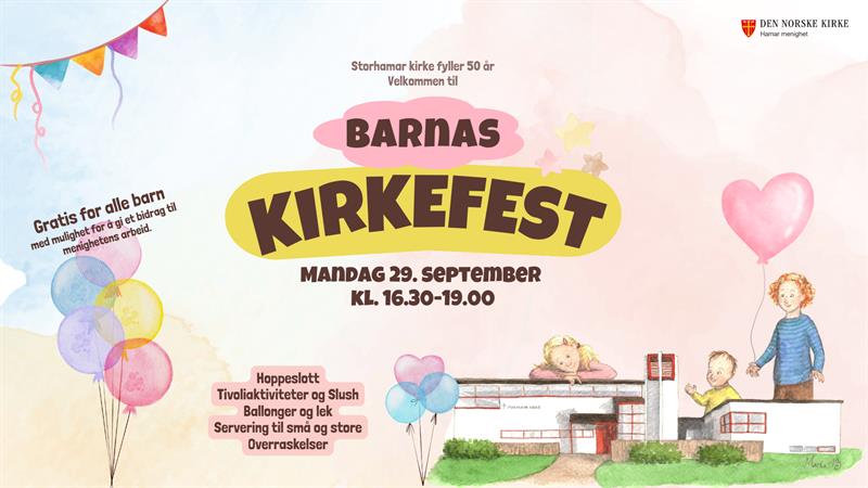 Plakat Barnas Kirkefest