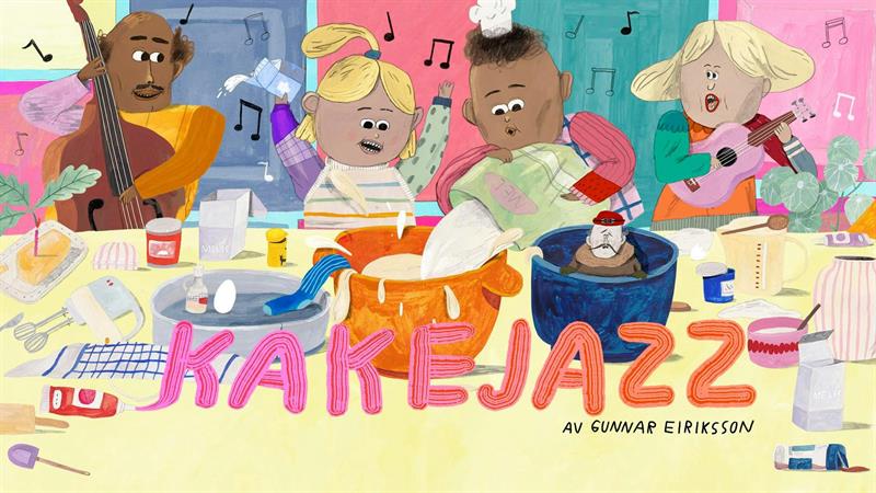 Plakat Kakejazz / Riksteatret