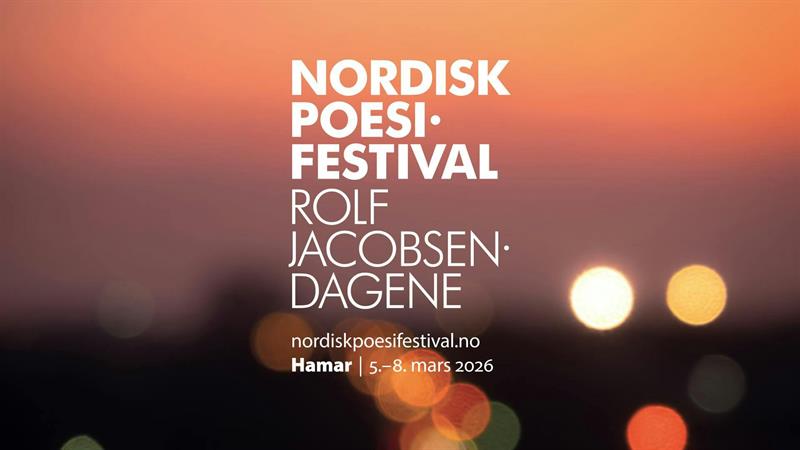 Plakat Nordisk poesifestival - Lørdagspass