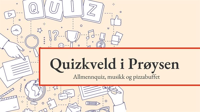Plakat Quizkveld i Prøysen