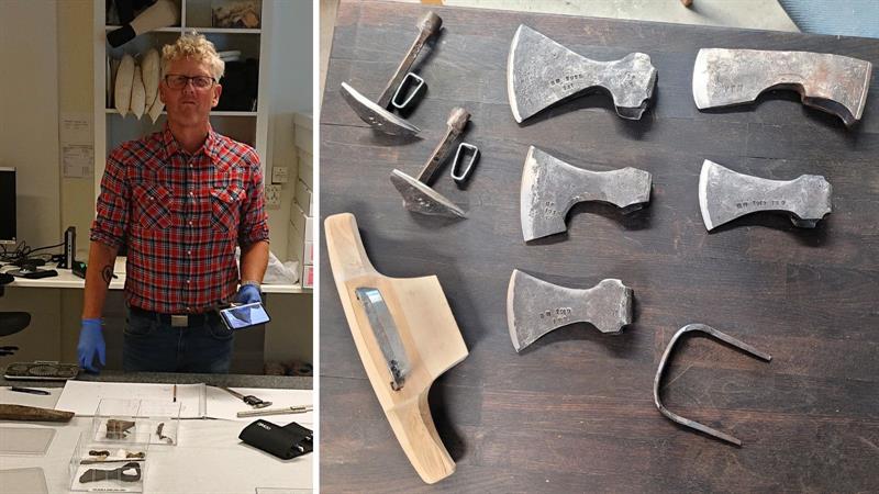 Handverkarsamling om verktøy og smiing av verktøy, Bygningsvern Vest-Telemark museum