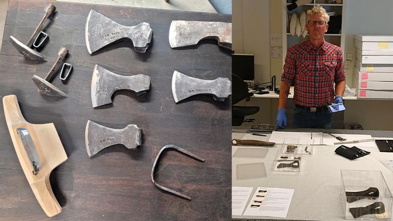 Handverkarsamling om verktøy og smiing av verktøy, Bygningsvern Vest-Telemark museum