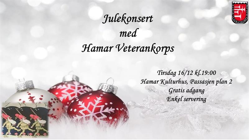 Plakat Julekonsert med HVK