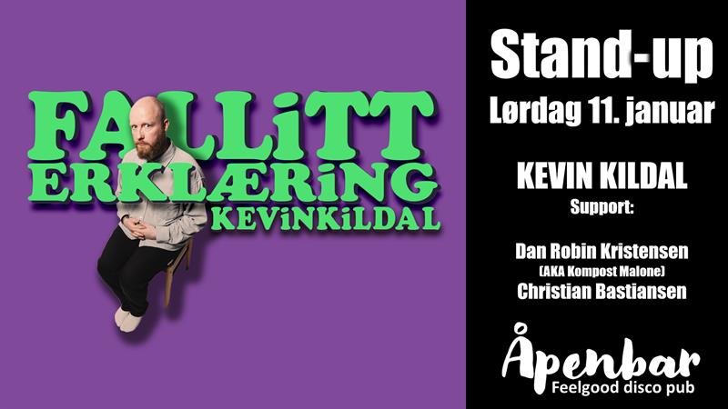 Plakat Standup Kevin Kildal - Falitterklæring