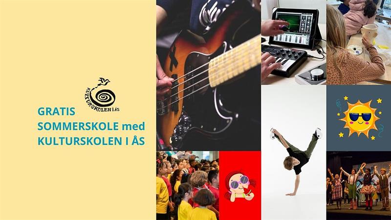 Plakat Gratis sommerskole med kulturskolen