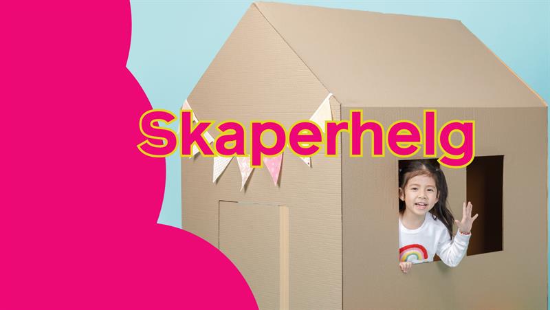 Plakat Skaperhelg – et arrangement for barnefamilier