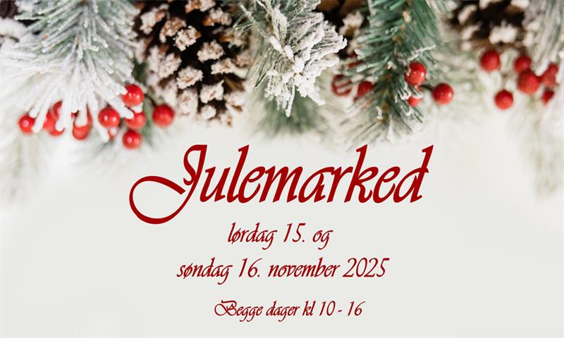 Plakat Julemarked på Åsen Grendehus