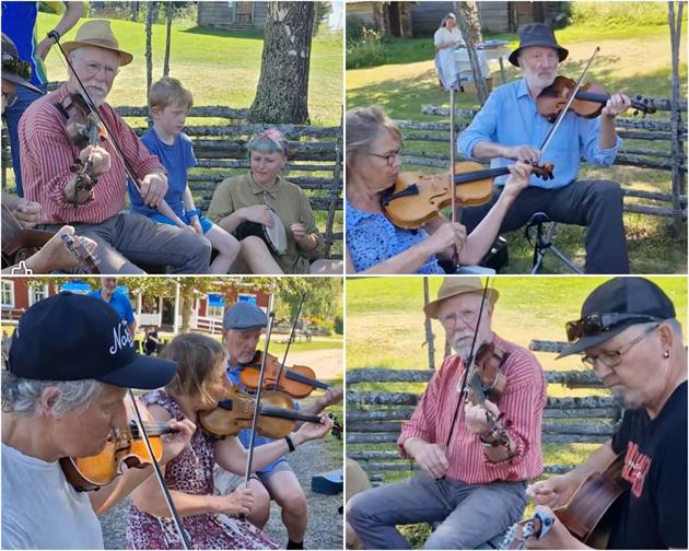 Folkmusikjam på Swensbylijda