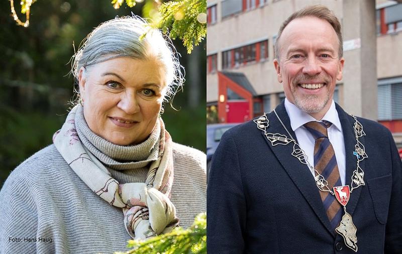 Plakat Demokratisk beredskap: Kai Ove Berg og Anita Ihle