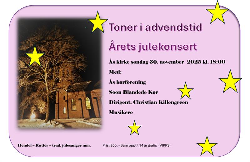 Plakat Toner i Adventstid