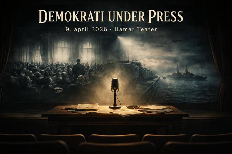 Plakat DEMOKRATI UNDER PRESS
