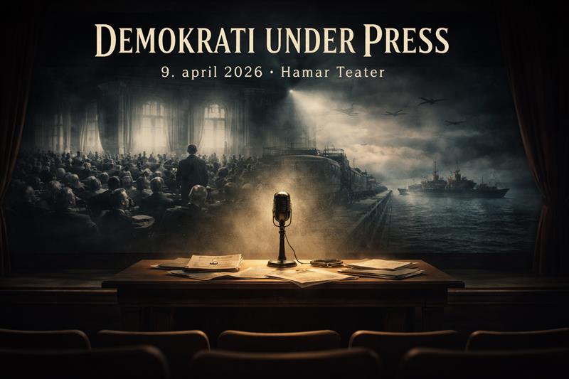 Plakat DEMOKRATI UNDER PRESS