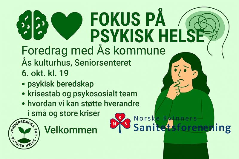 Plakat Fokus på psykisk helse