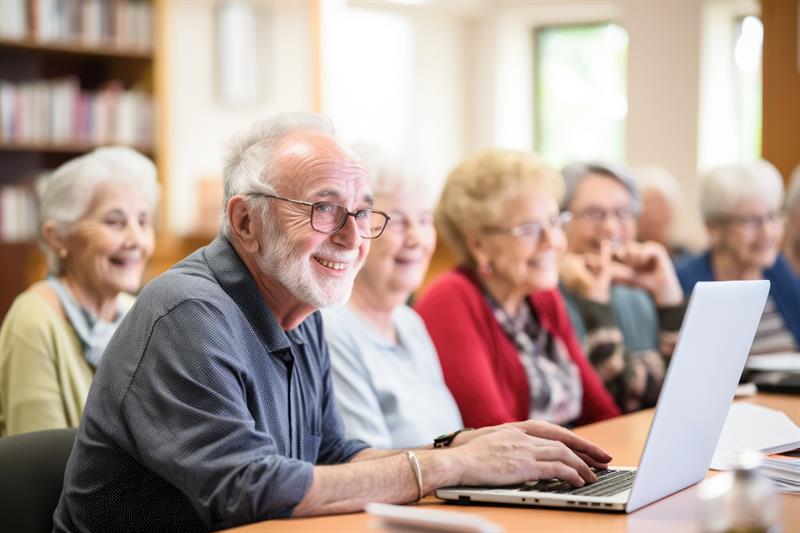 Plakat Datakafè Seniornett Hamar 2026