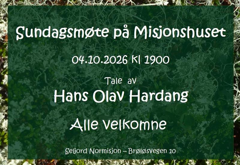 Sundagsmøte på Misjonshuset i Seljord - Vest-Telemark.no