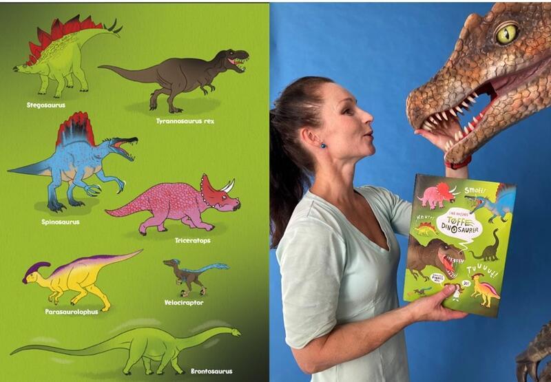 Plakat Barnas lørdag: Tøffe dinosaurer