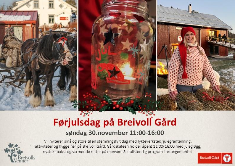 Plakat Førjulsdag på Breivoll Gård