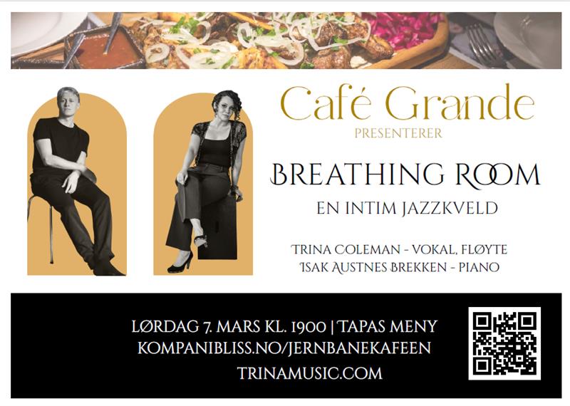 Plakat Breathing room: En intim Jazzkveld på Café Grande