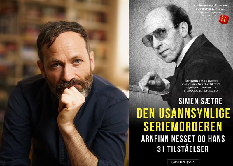 Plakat Foredrag: Simen Sætre «Den usannsynlige seriemorderen»
