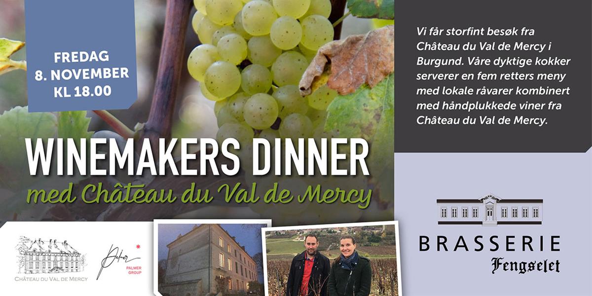 Winemakers dinner med Château du Val de Mercy