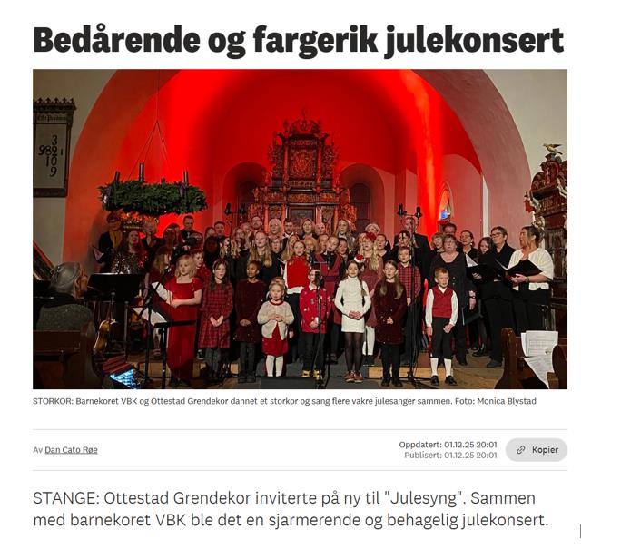 Plakat Oppstart prosjektkor for barn og unge