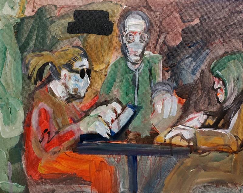 Plakat Utstilling med Christian Blandhoel