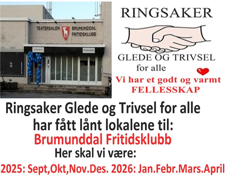 Plakat Ringsaker Glede og trivsel for alle