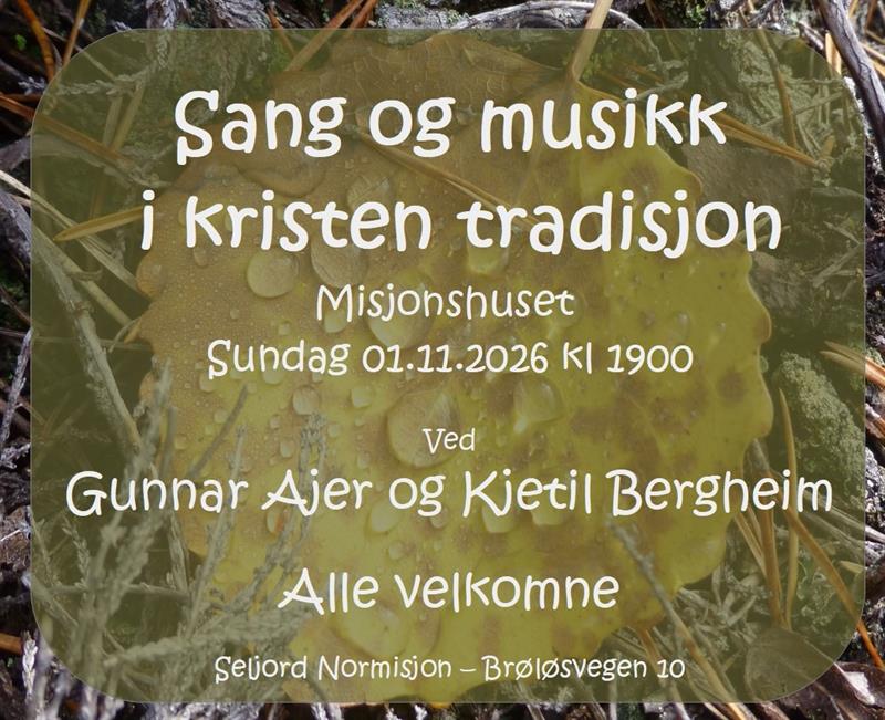 Sang og musikk i kristen tradisjon - Vest-Telemark.no