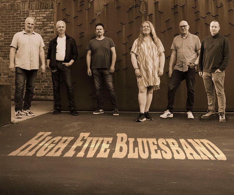 Plakat Eftasblues med High Five Blues Band lørdag 6. september på Gregers Live Hamar