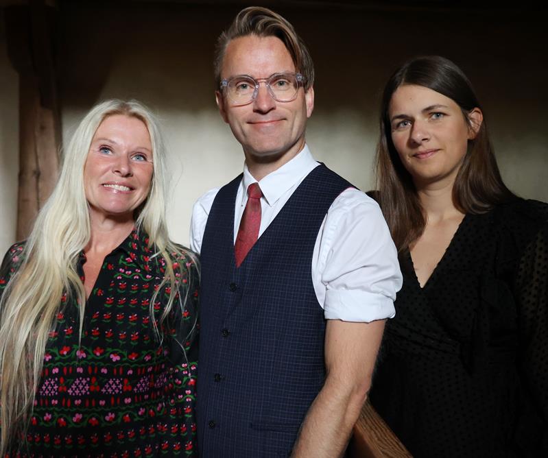Anne Gravir Klykken, Lars Jakob Rudjord og Johanne Flottorp, jolekonsert Vest-Telemark museum Eidsborg.