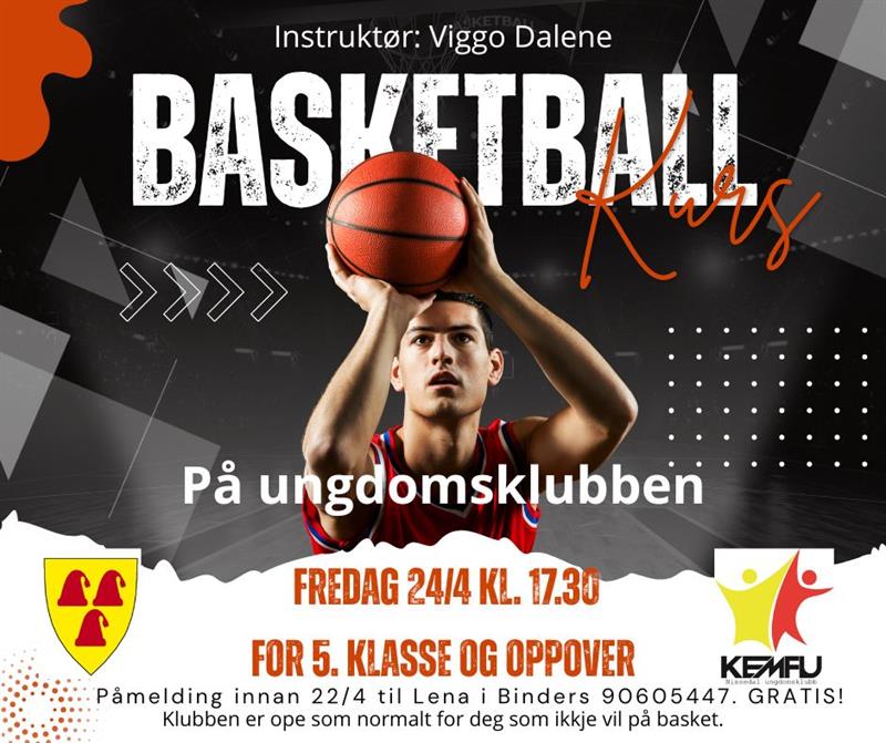 Basketballkurs på ungdomsklubben! - Vest-Telemark.no