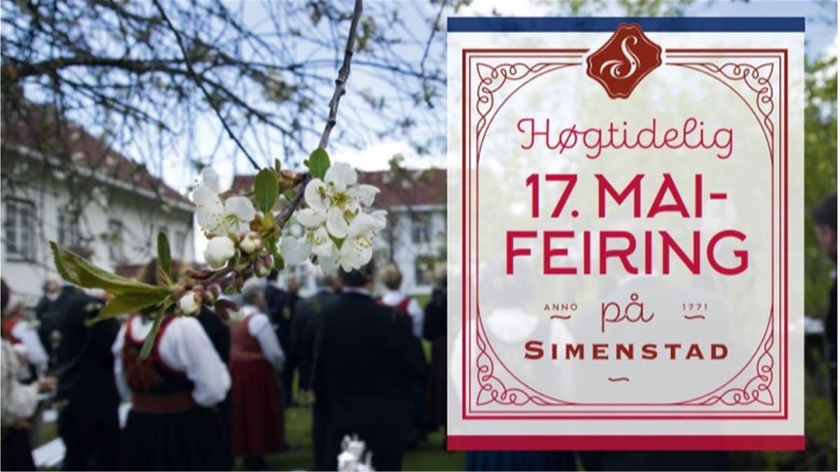 Plakat 17.mai feiring på Simenstad