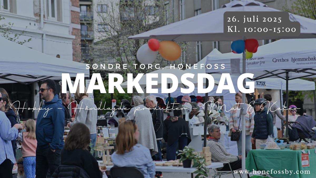 Markedsdag i Hønefoss