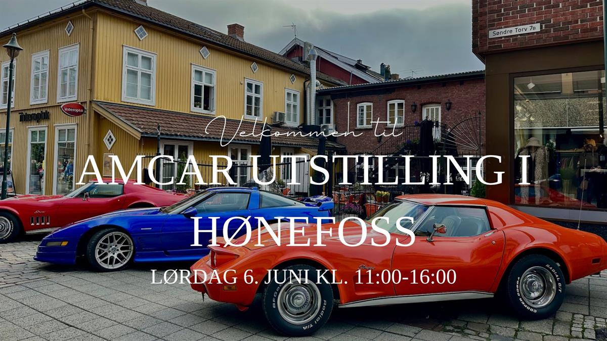 Amcar utstilling i Hønefoss