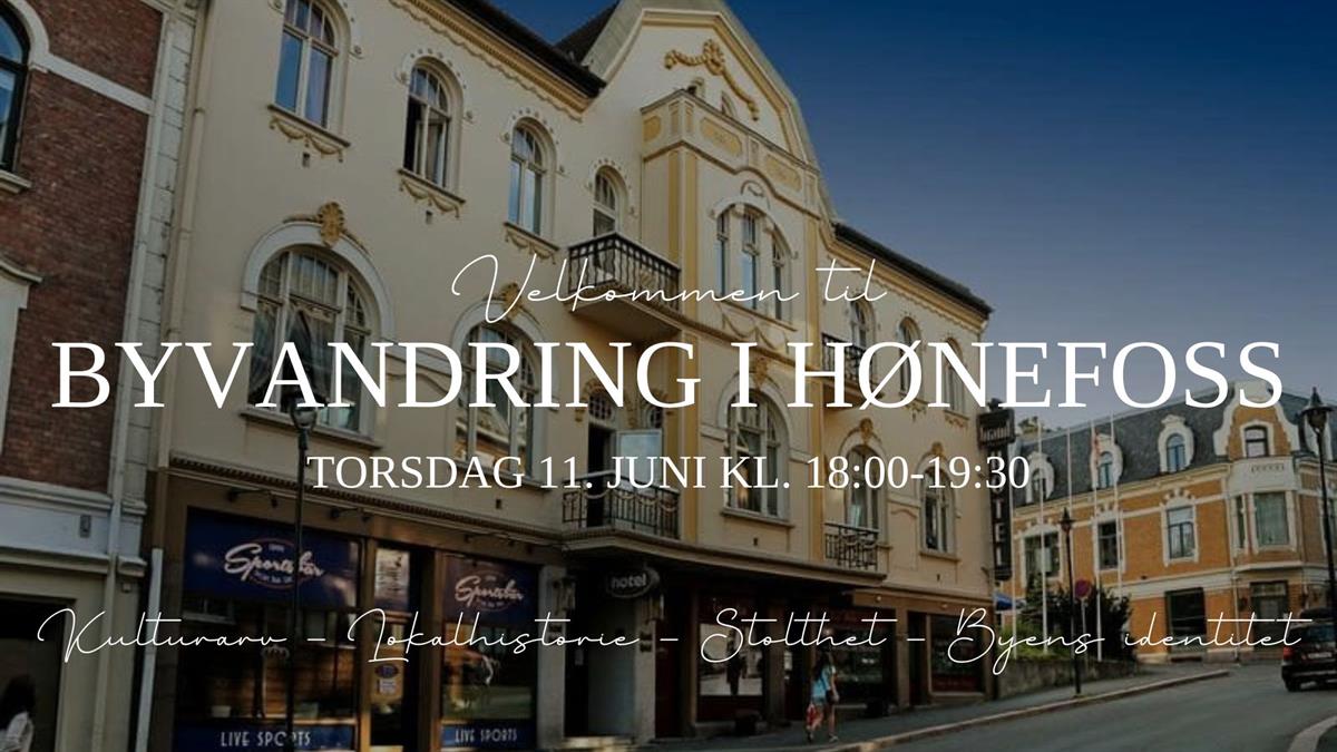 Byvandring i Hønefoss