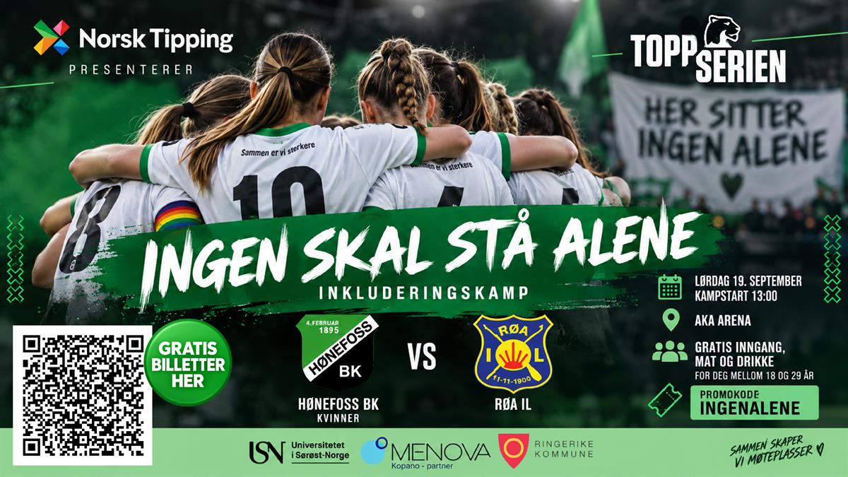 Fotballkamp Hønefoss - Røa | Toppserien
